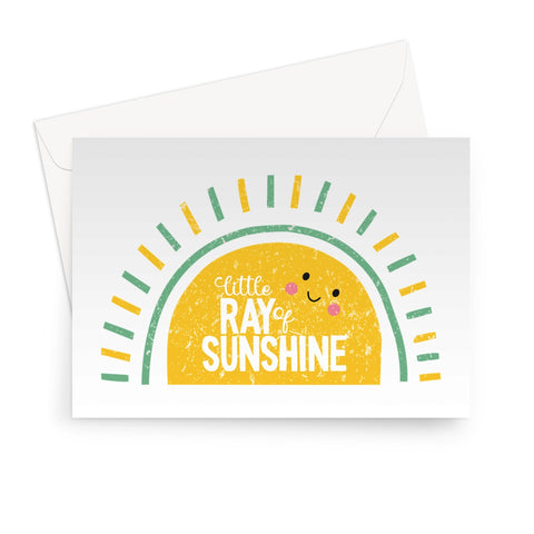 Little Ray of Sunshine - Blue Greeting Card