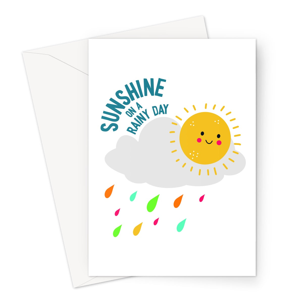 Sunshine on a rainy day Greeting Card