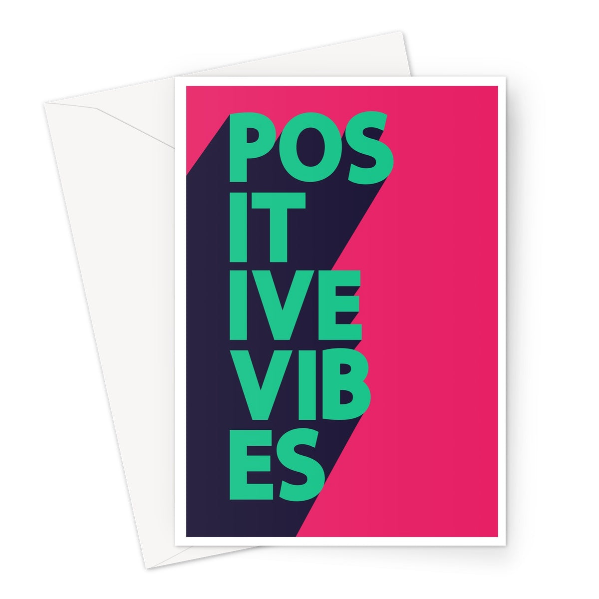 Positive Vibes Greeting Card