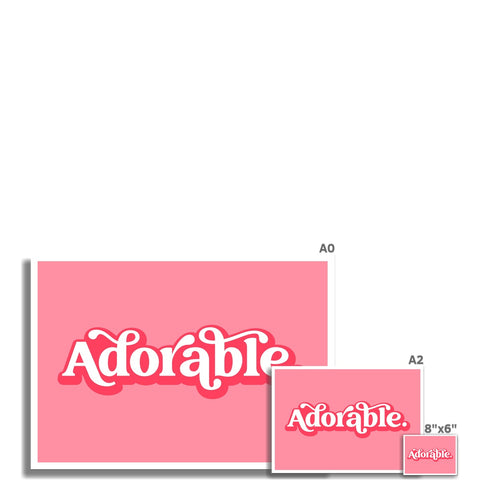 Adorable. Fine Art Print