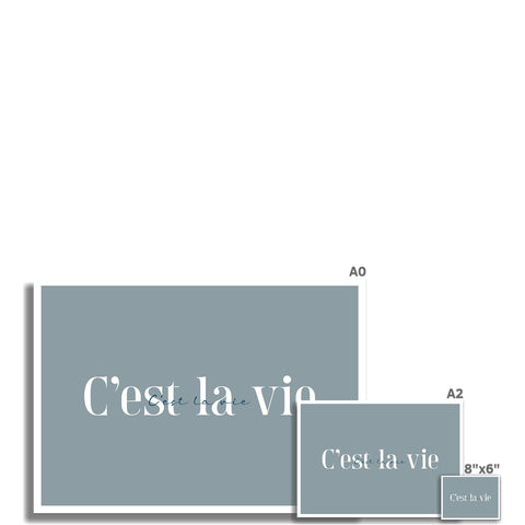 C'est la vie Fine Art Print