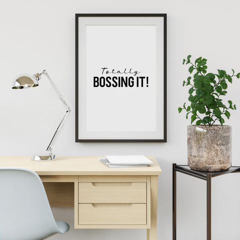Totally Bossing It! Fine Art Print