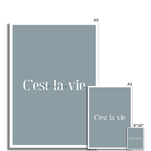 C'est la vie Fine Art Print