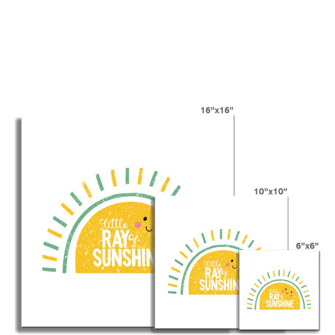 Little Ray of Sunshine - Blue Fine Art Print